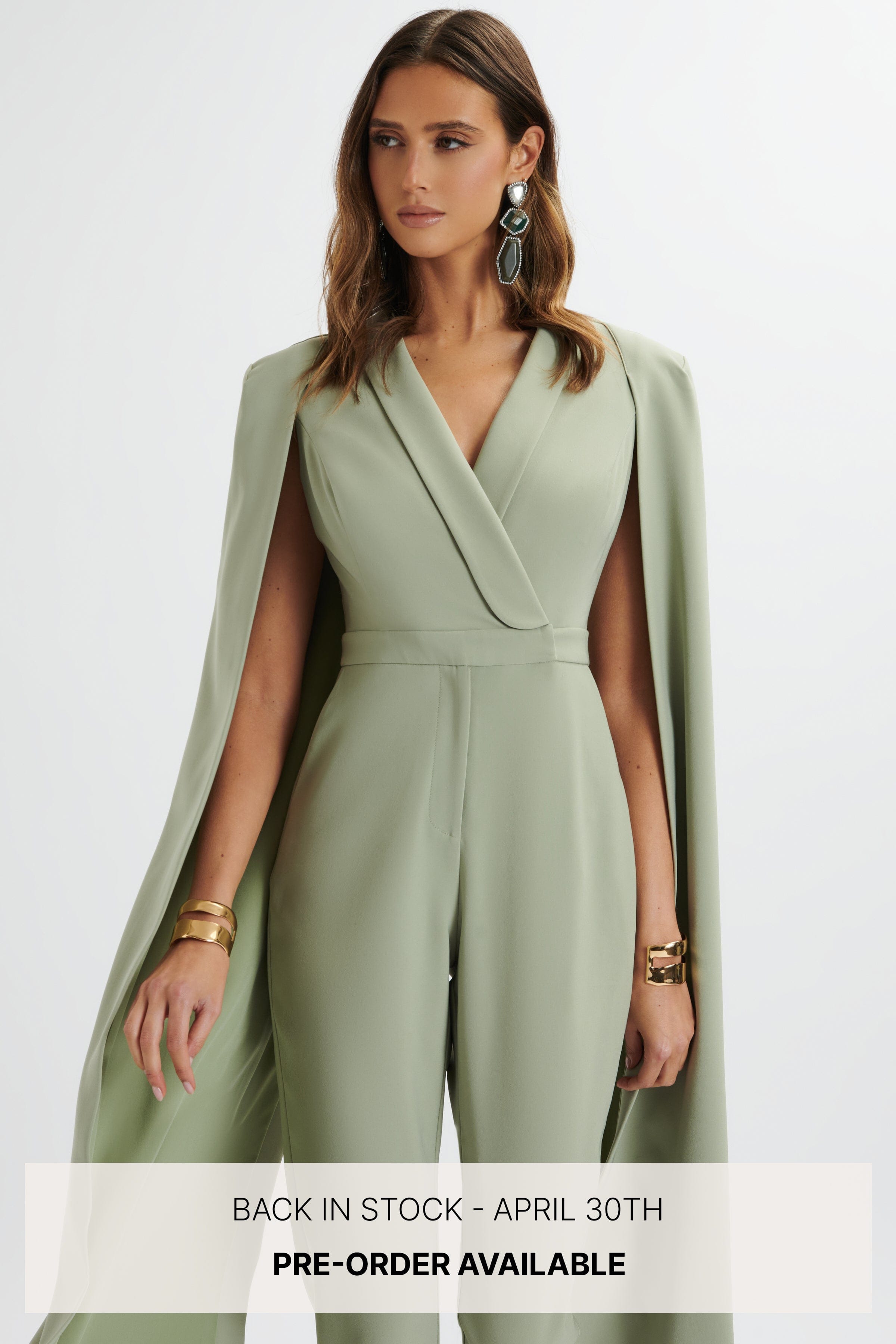 Lavish alice sale sage jumpsuit