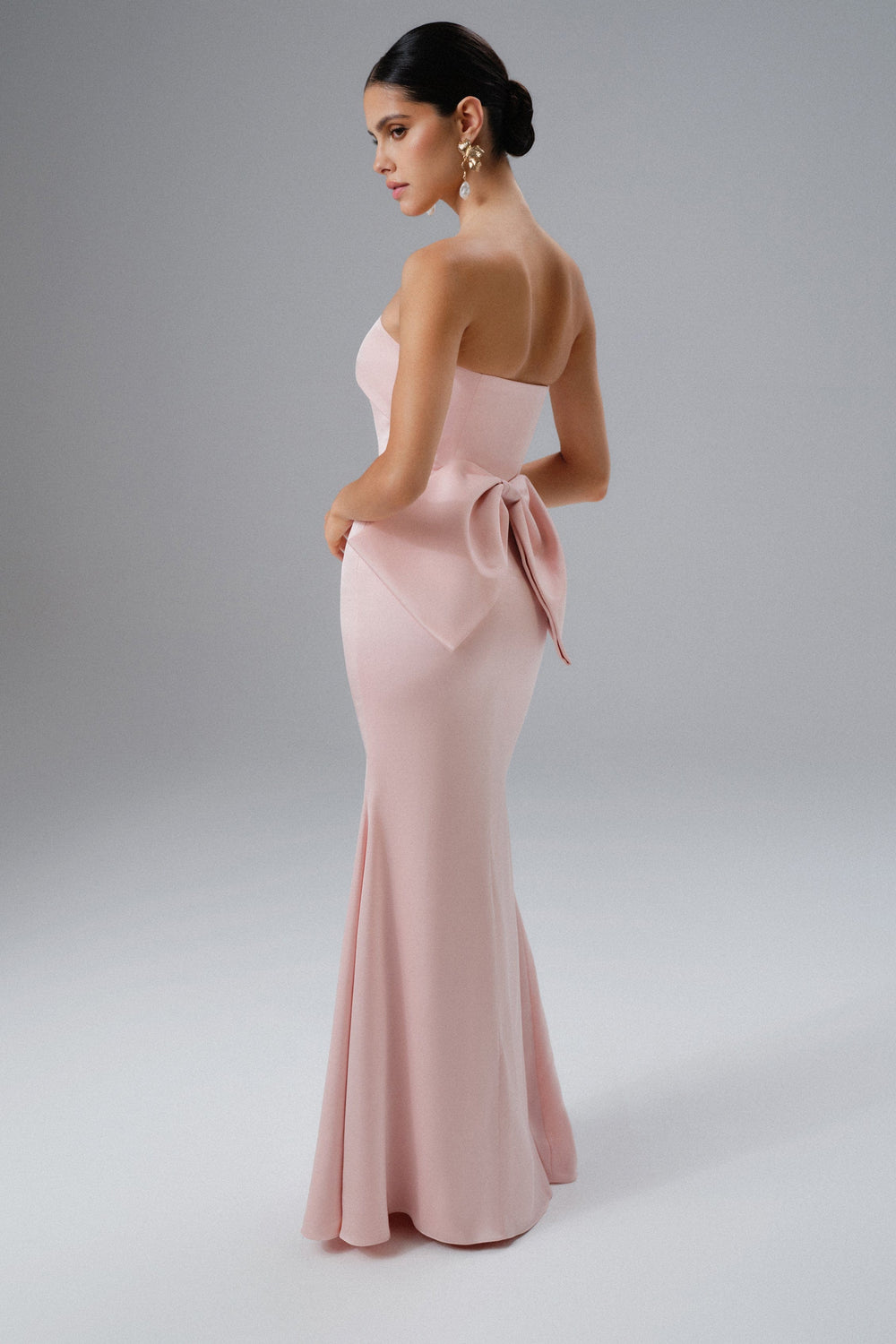Bow Decoration High Waist Dress