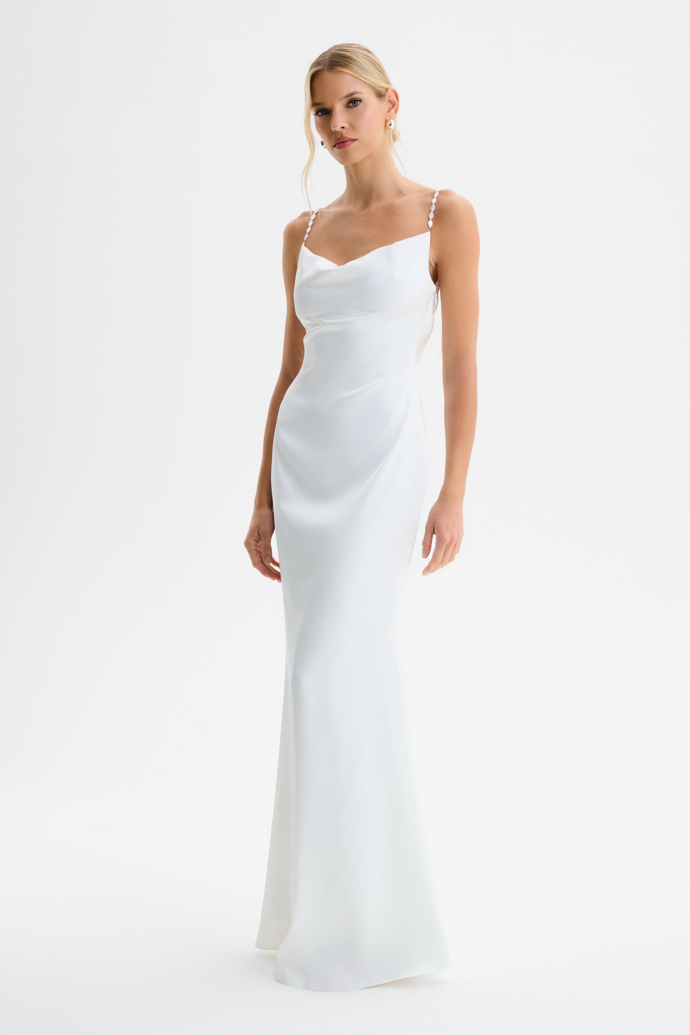 lavish alice maxi dress LIORA Scarf Detail Maxi Dress In Yellow