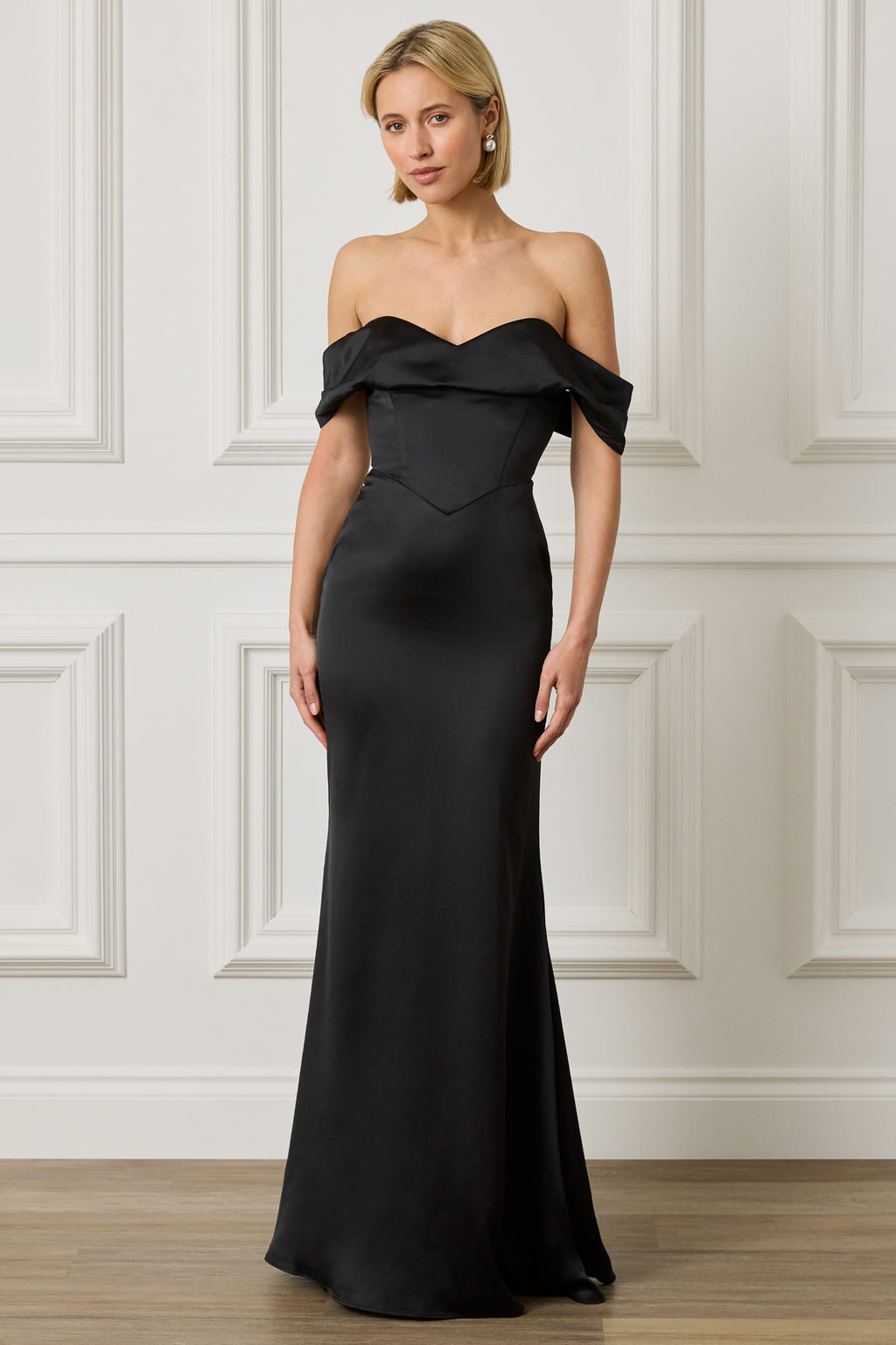 RAYNE Satin Maxi Dress