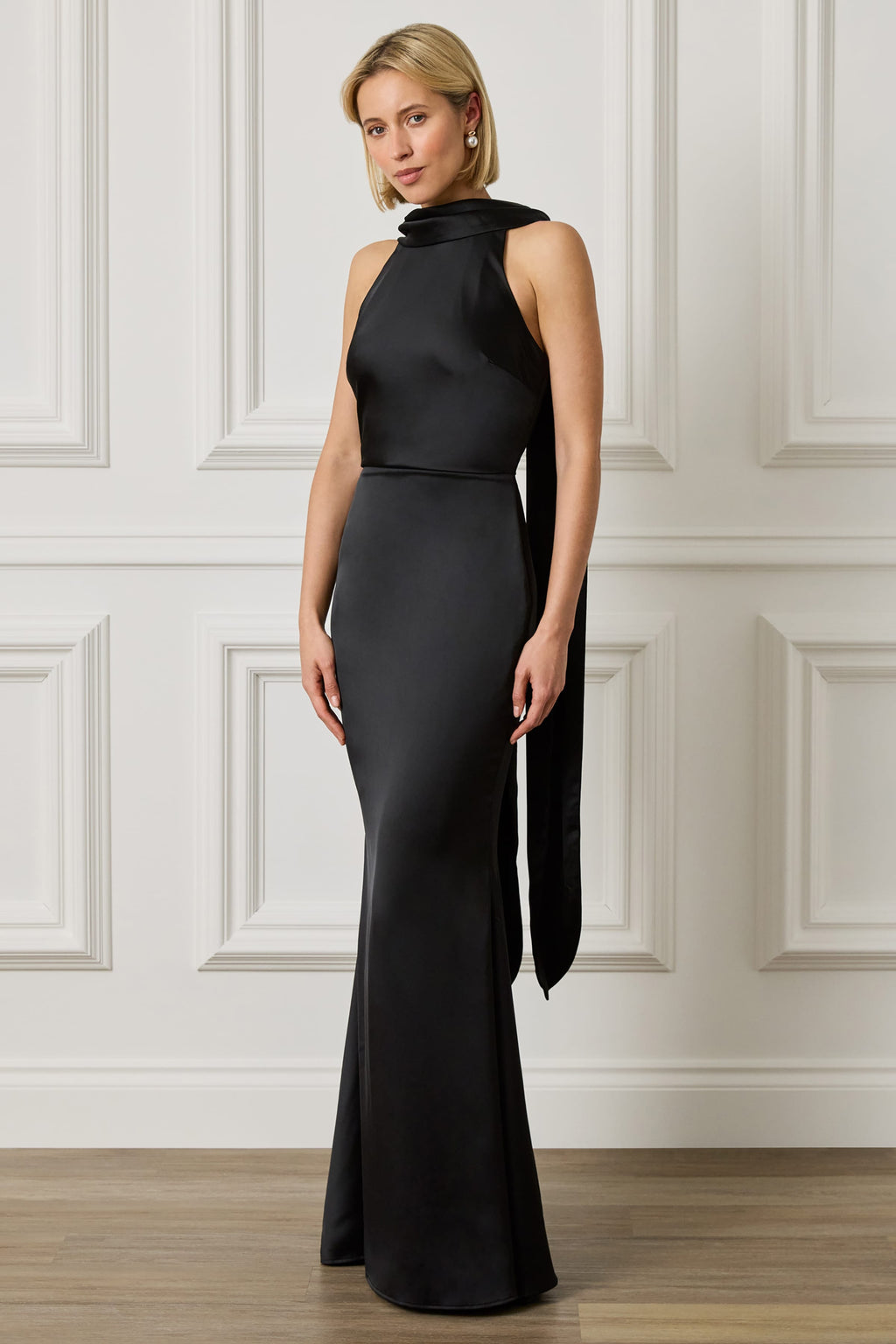 LIORA Satin Maxi Dress