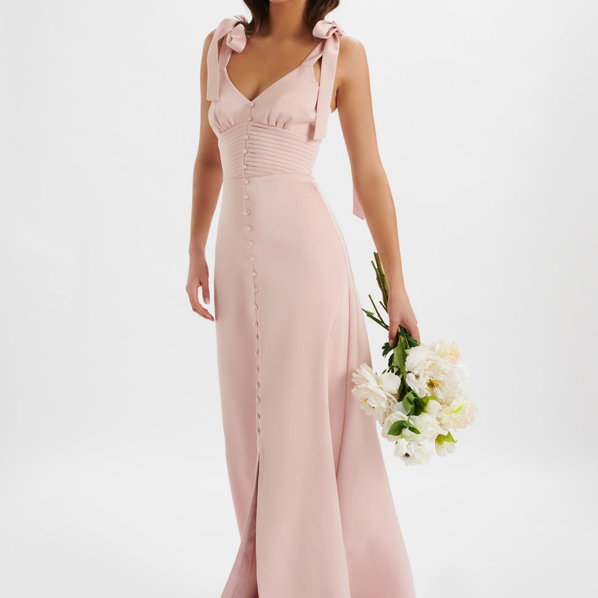 lavish alice pink dress Pink Lavish Alice Next LARA Fluted Sleeve Micro Shell Button Mini Dress In  Pink