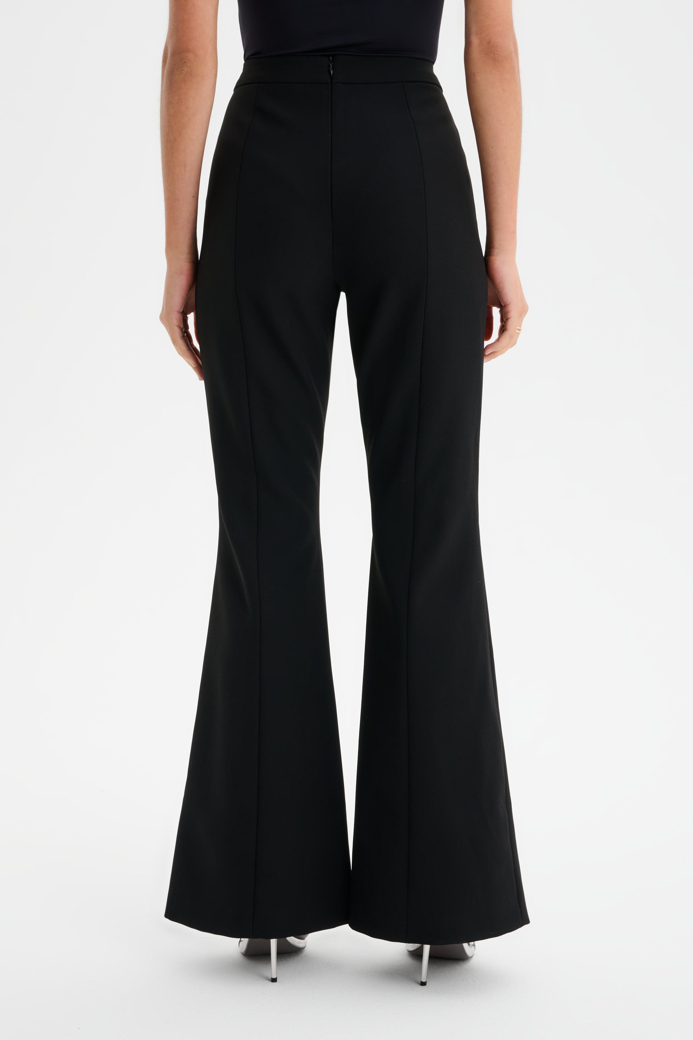 MACY Tailored Fit And Flare Trouser in Black