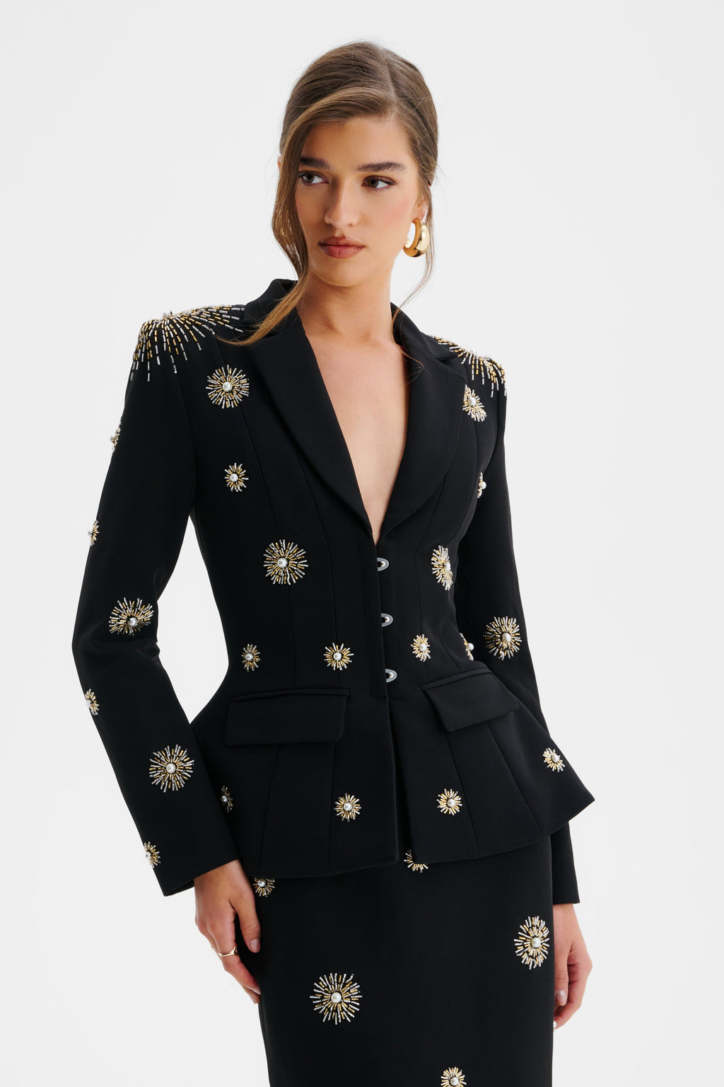 LOVISA Star Hand Embellished Sculptured Blazer