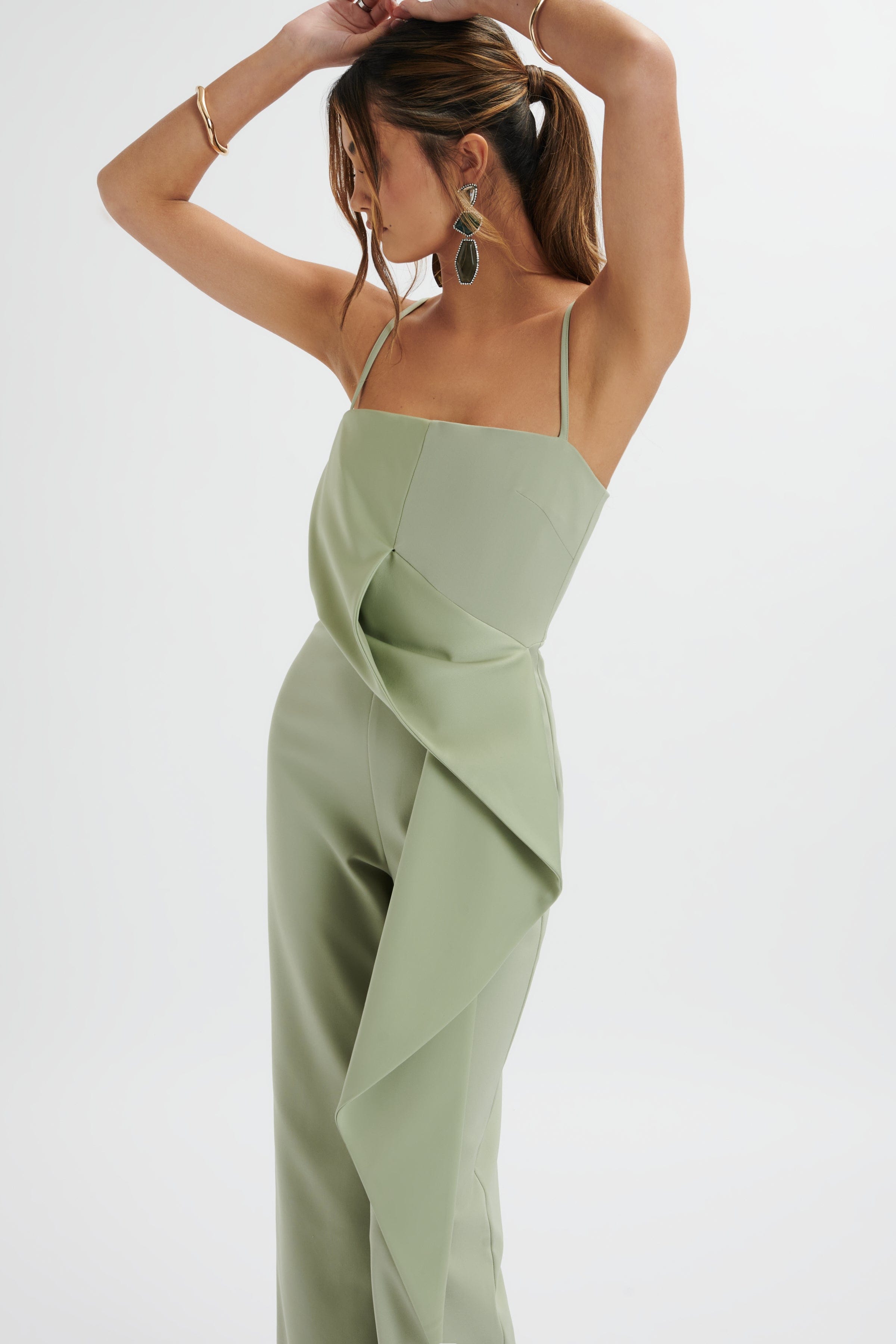 Lavish alice hot sale sage jumpsuit