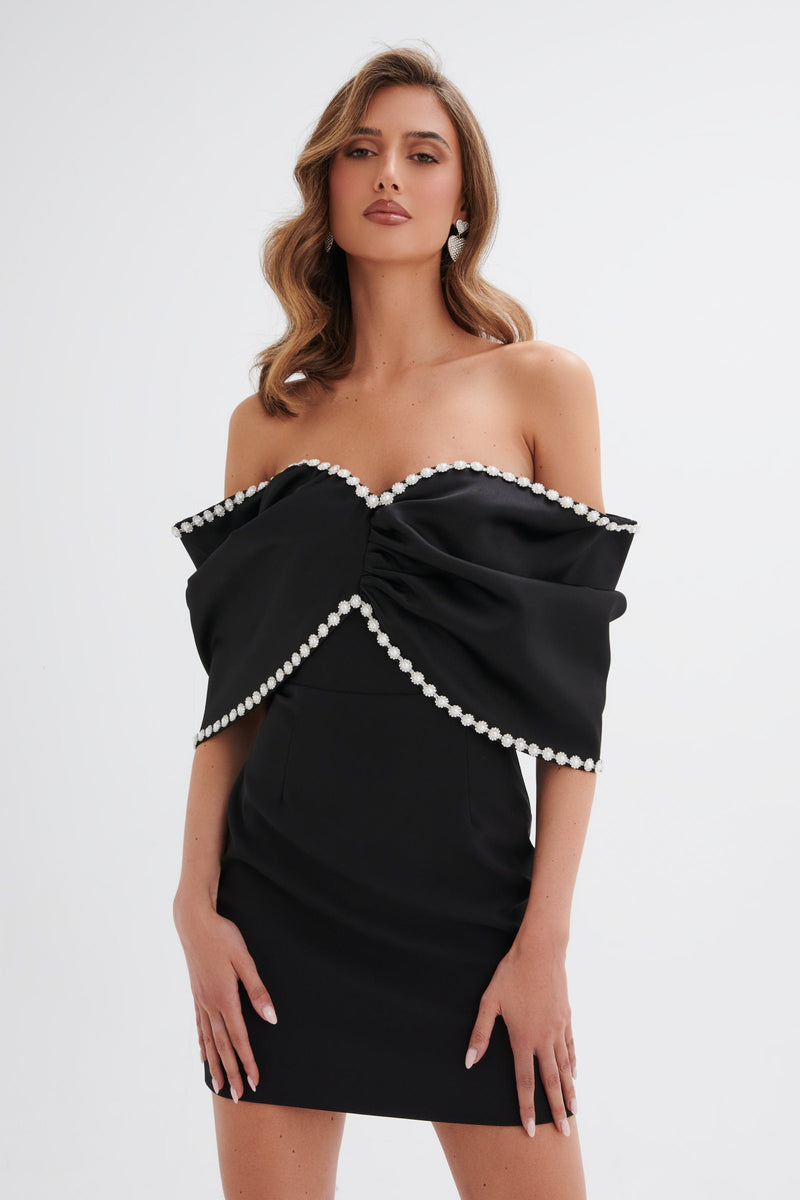 Solid Bustier Bow Dress