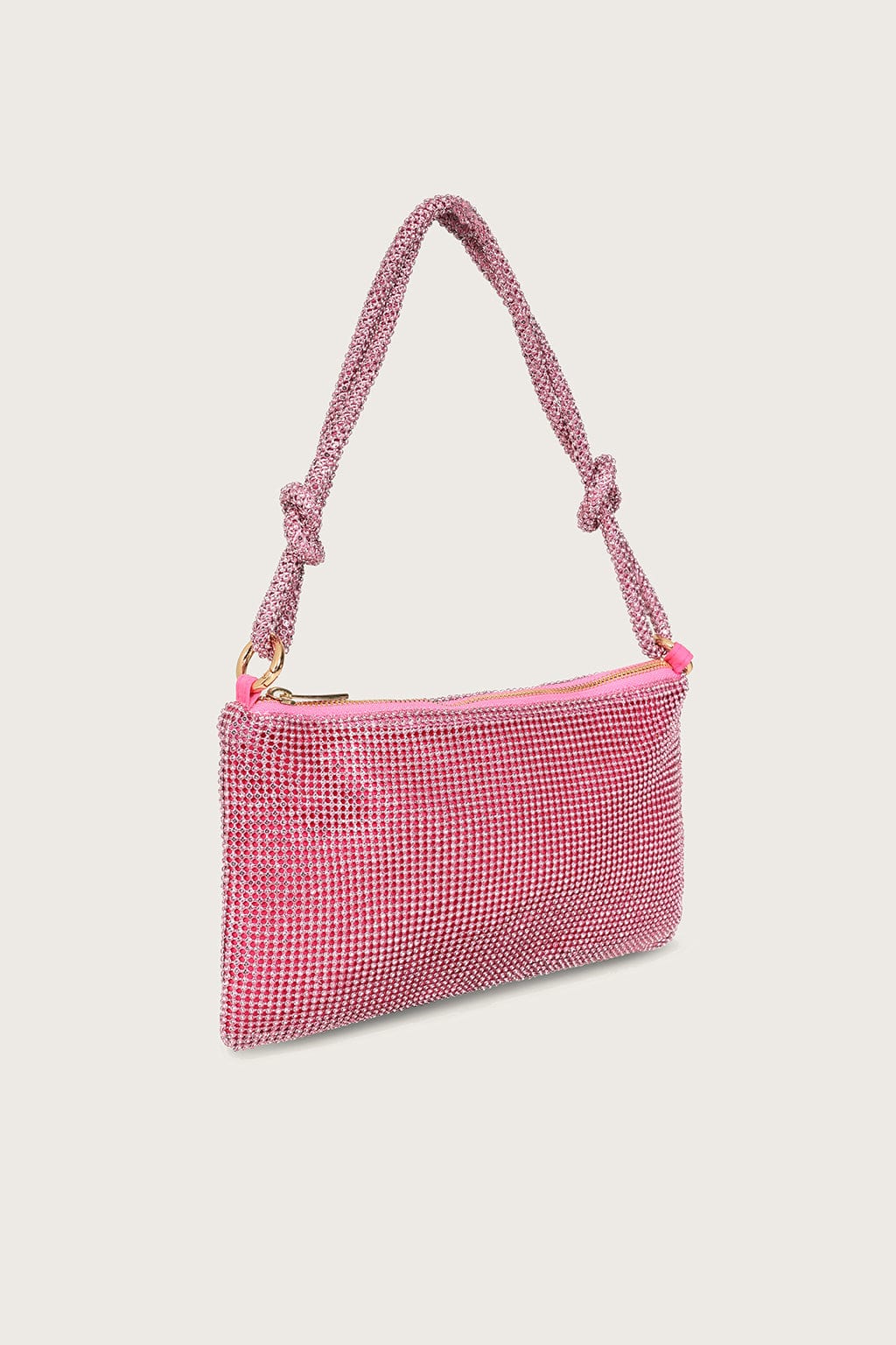 DINA Rhinestone Mini Shoulder Bag in Pink