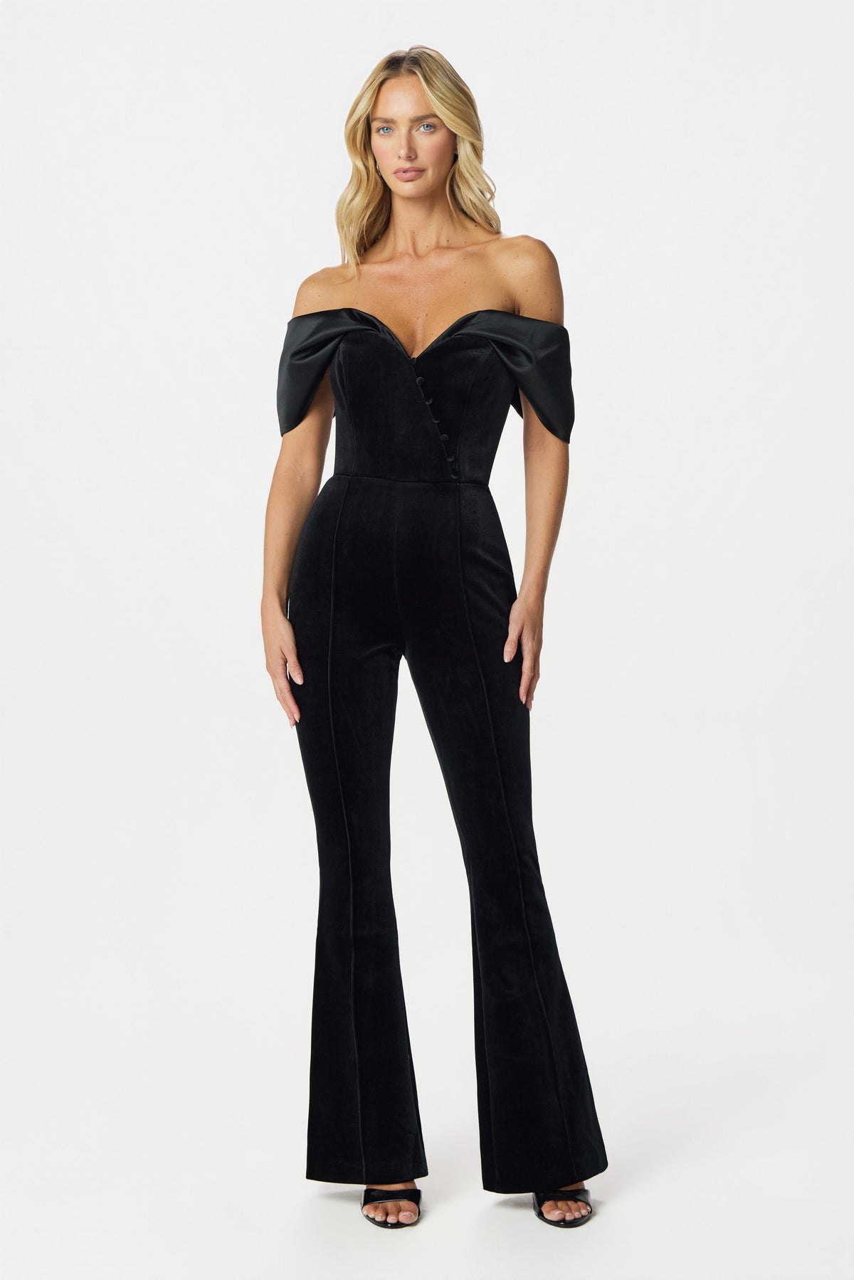 ANTONIA Velvet Jumpsuit in Black