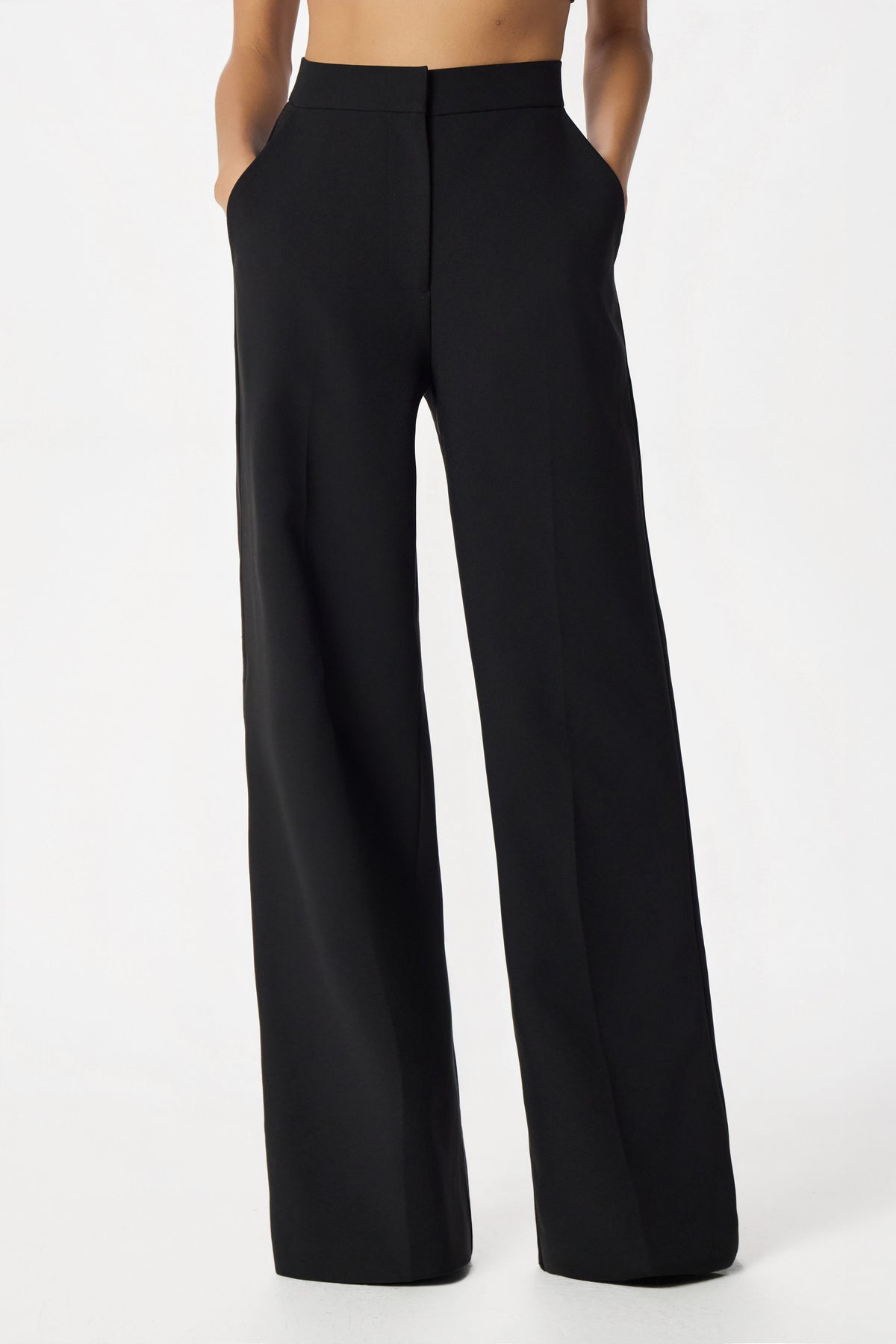 EVIE Wide Leg Trousers in Black