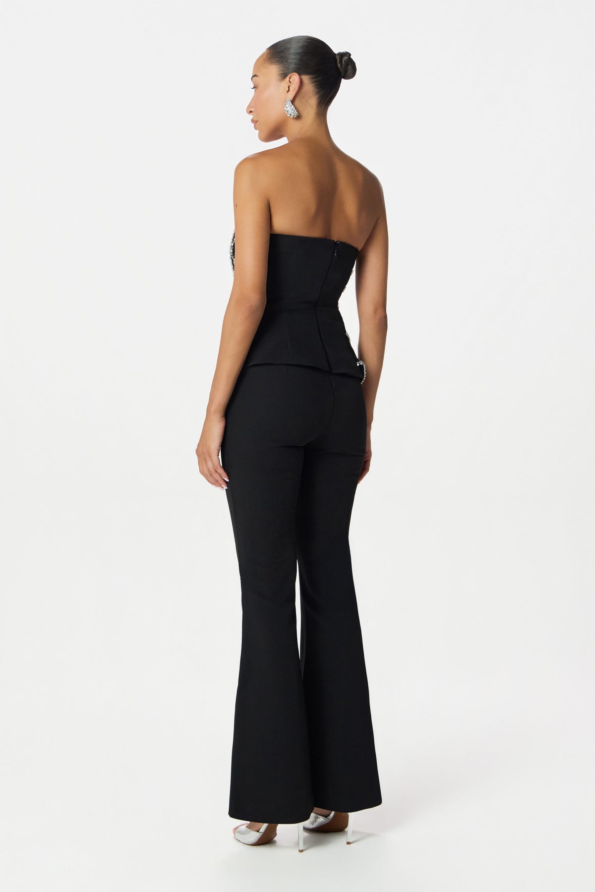 LEONORA Embellished Jumpsuit in Black