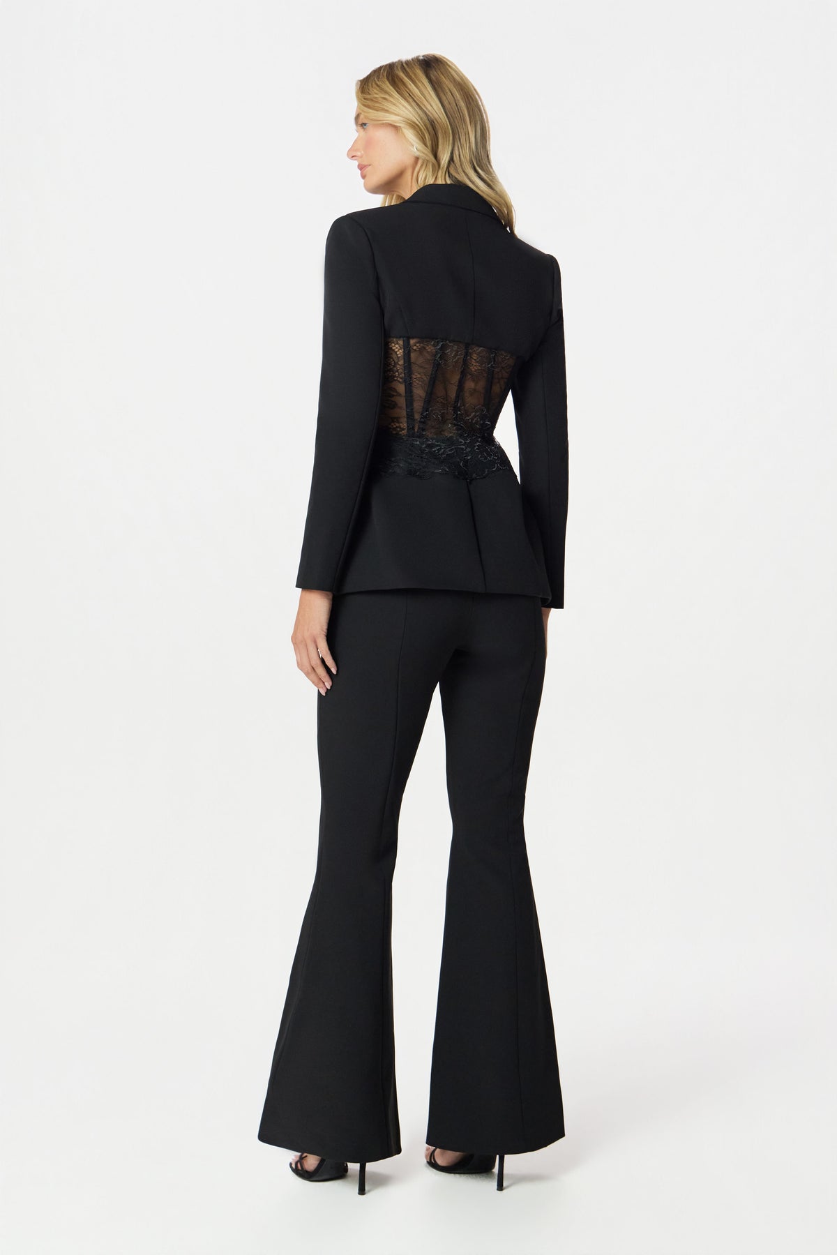 MACY Flared Trousers in Black