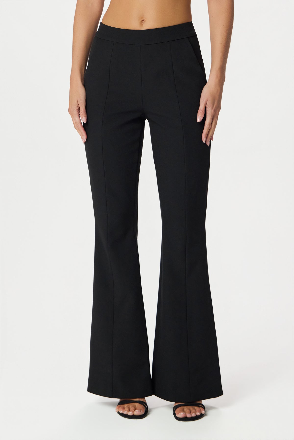 MACY Flared Trousers in Black