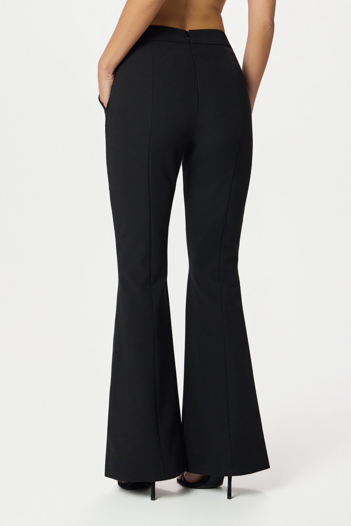 MACY Flared Trousers in Black