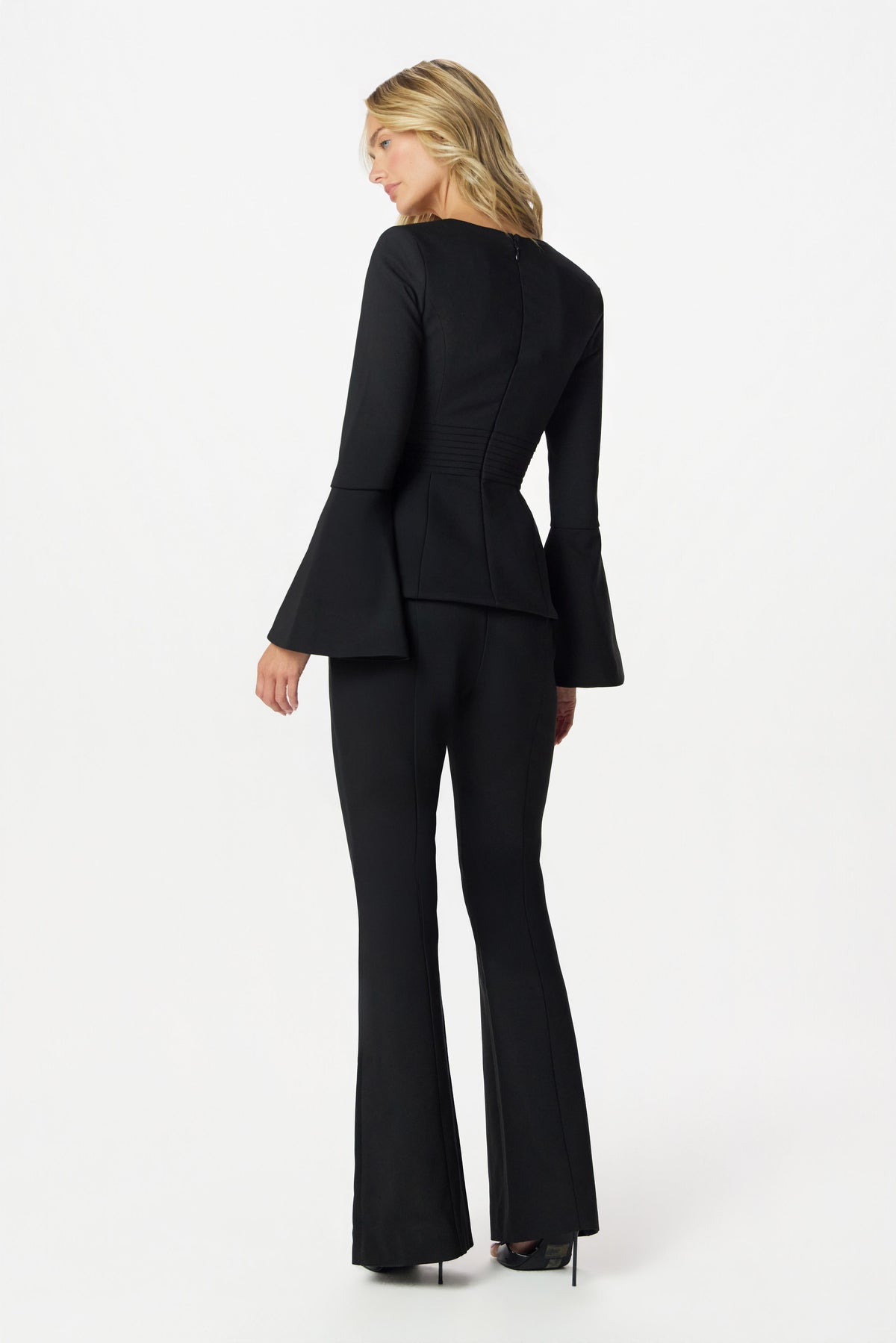 MAXINE Flared Trousers in Black