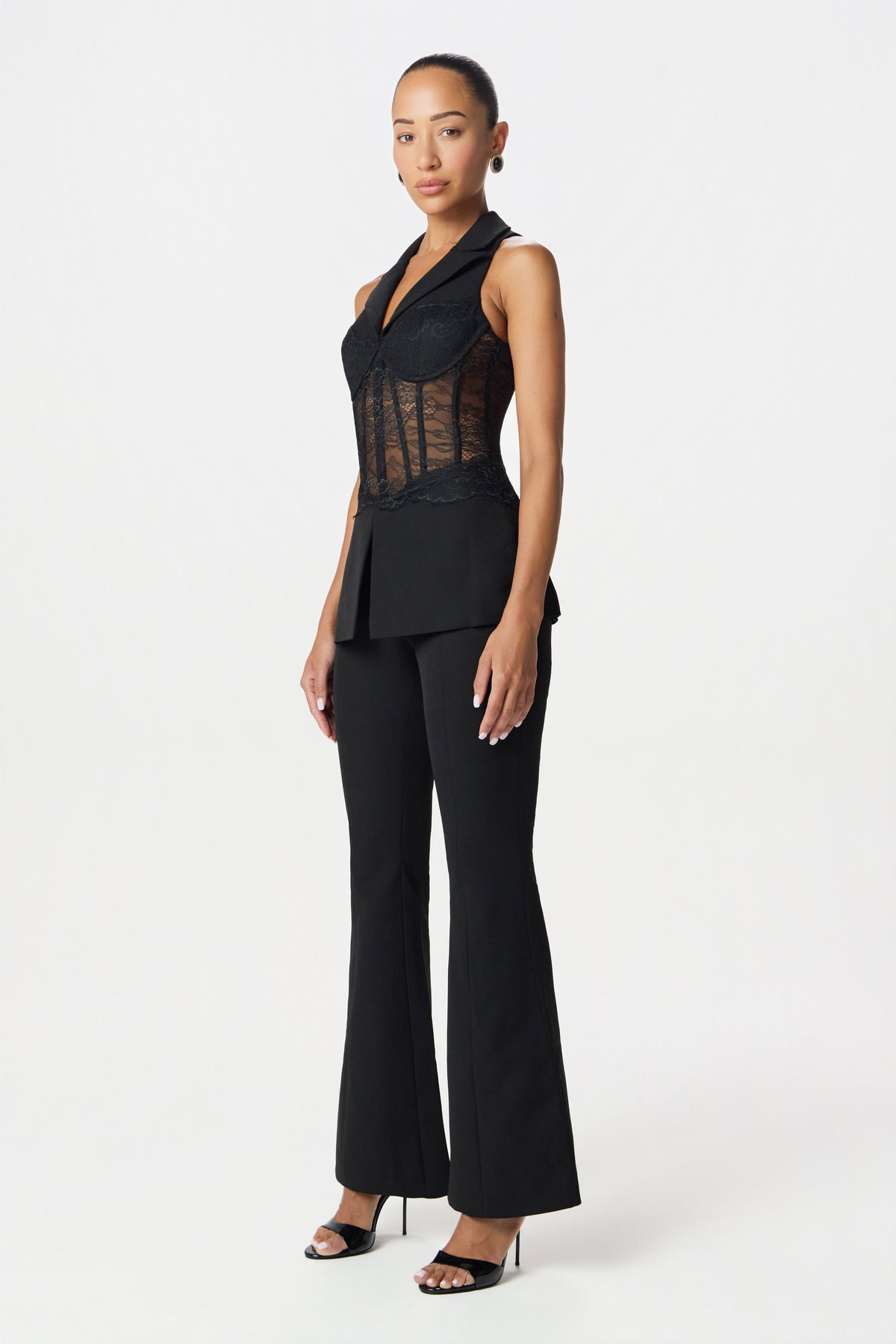RENEE Lace Jumpsuit in Black